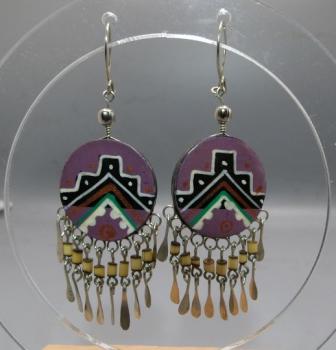 Ohrringe mit Keramikscheibe