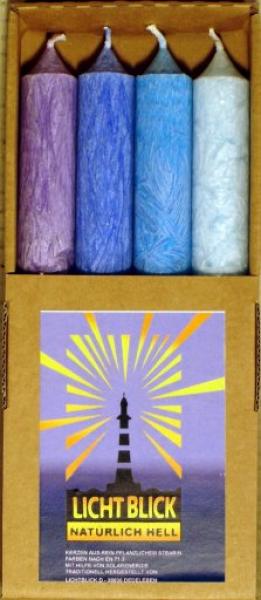 Stabkerzen Blautöne