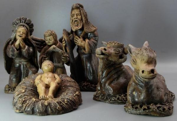 heilige Familie dunkel sechsteilig